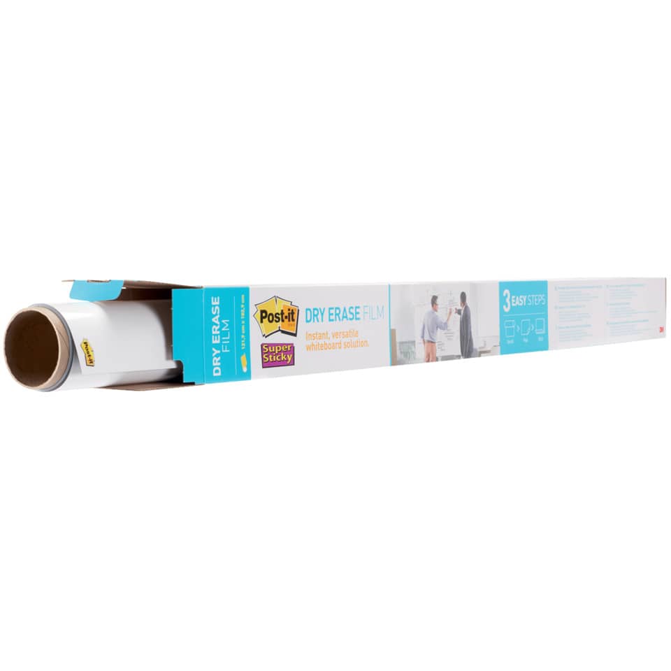 Lavagna cancellabile in rotolo Post-it® Super Sticky 1.219 m x 1.829 m bianco DEF6x4-EU