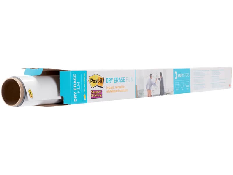 Lavagna cancellabile in rotolo Post-it® Super Sticky 1.219 m x 1.829 m bianco DEF6x4-EU
