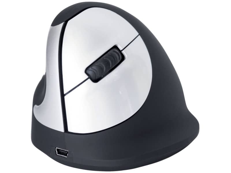 Mouse verticale per mancini R-GO Tools laser nero 165-195 mm wireless RGOHEWLL
