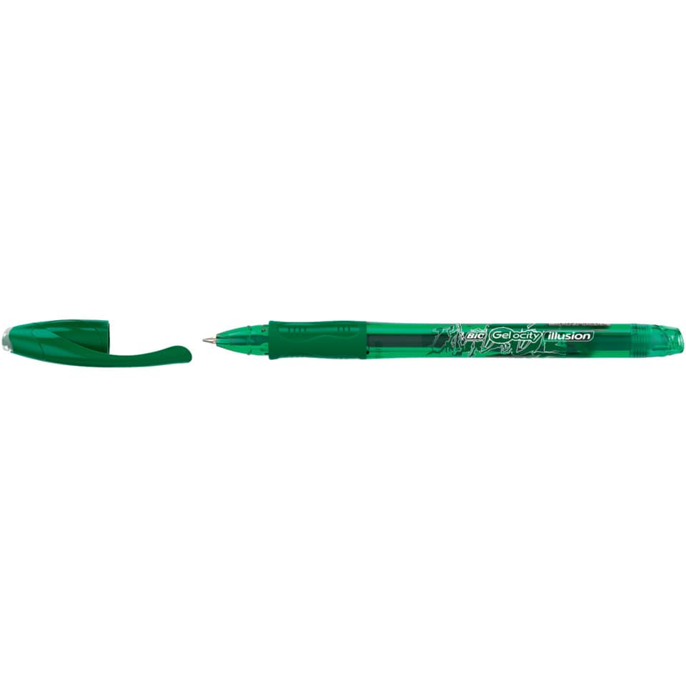 Penna gel cancellabili BIC Gel-ocity Illusion M 0,7 mm verde 943443