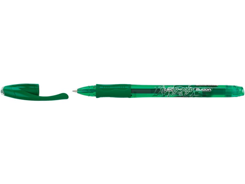 Penna gel cancellabili BIC Gel-ocity Illusion M 0,7 mm verde 943443