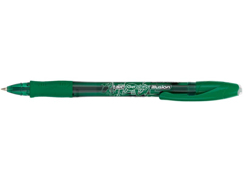 Penna gel cancellabili BIC Gel-ocity Illusion M 0,7 mm verde 943443