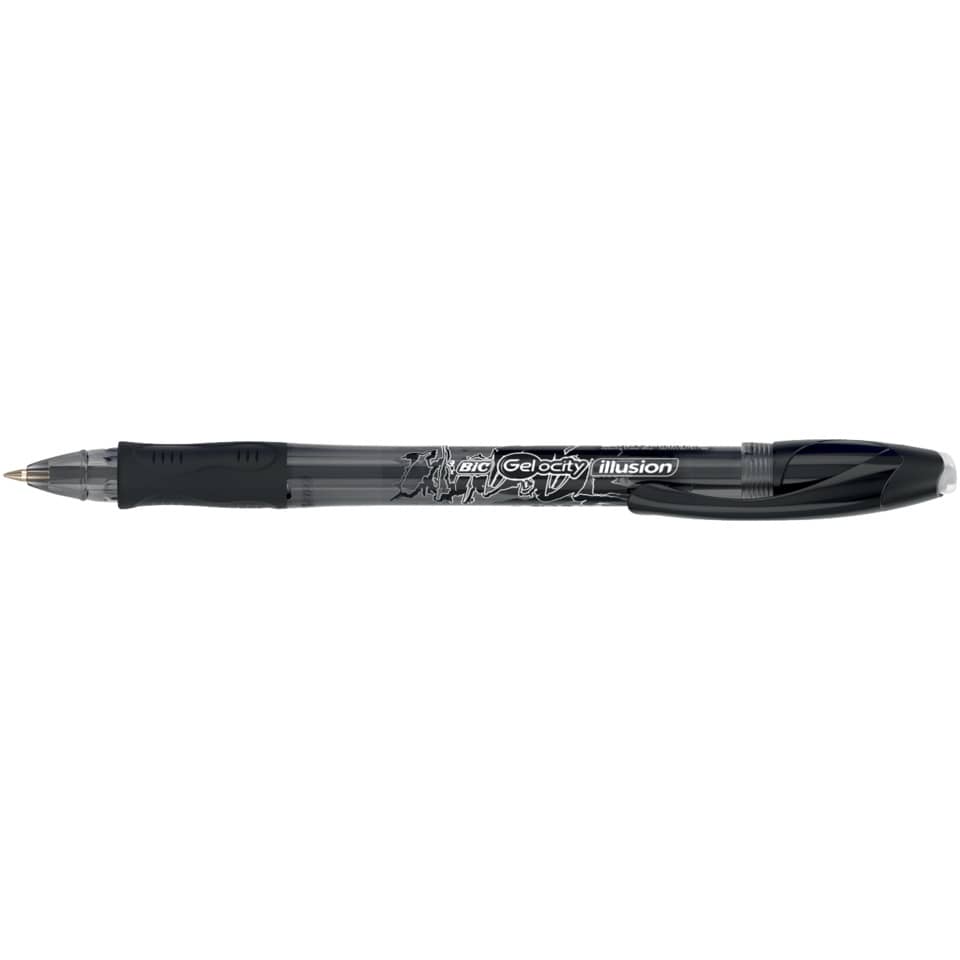 Penna gel cancellabili BIC Gel-ocity Illusion M 0,7 mm nero 943441