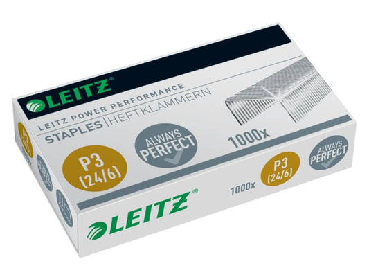 Punti metallici 24/6 Leitz in metallo zincato scatola da 1000 punti - 55700000