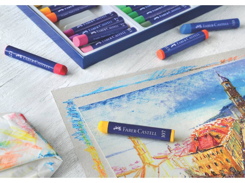 Pastelli a olio Faber-Castell Oil Pastels Creative Studio assortiti astuccio di cartone da 36 - 127036
