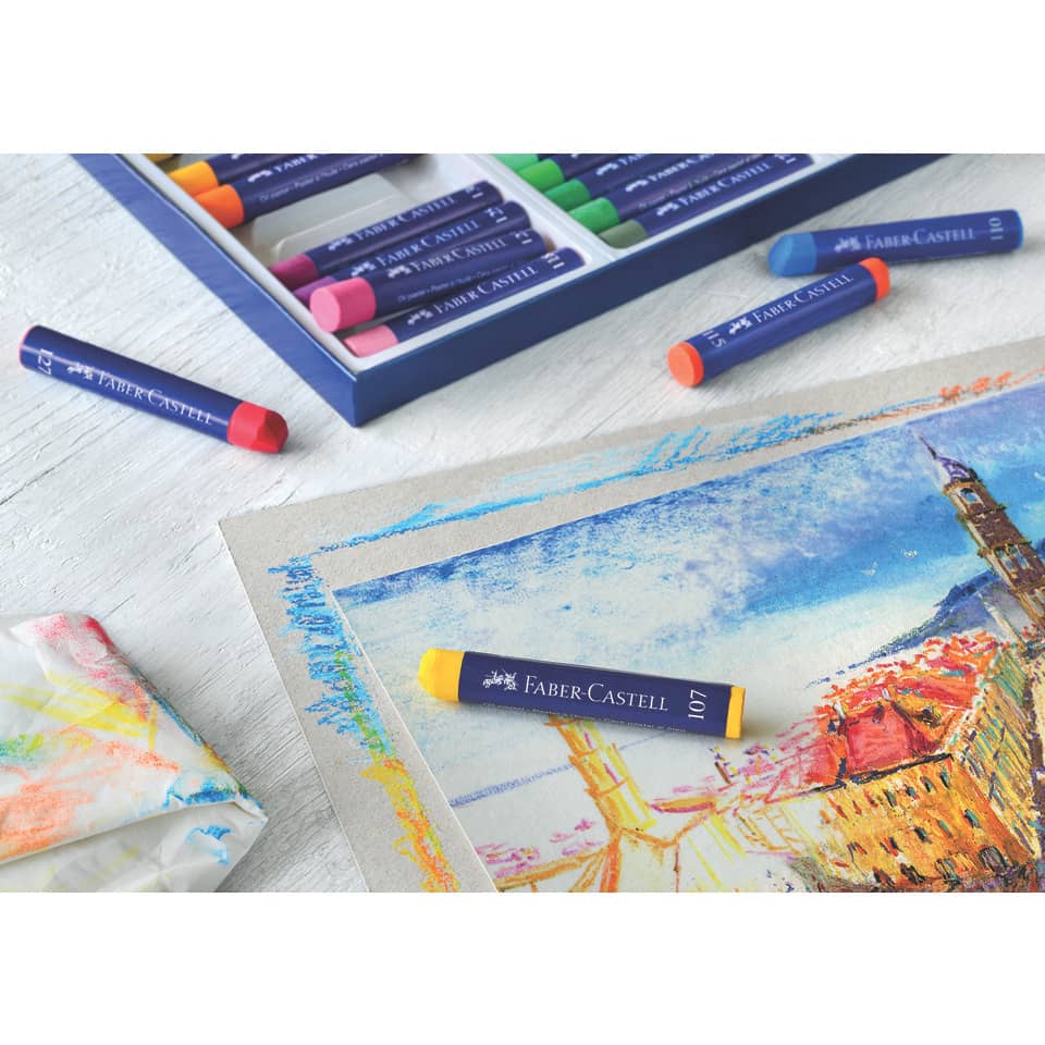 Pastelli a olio Faber-Castell Oil Pastels Creative Studio assortiti astuccio di cartone da 36 - 127036