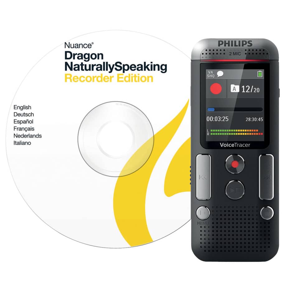 Registratore vocale digitale PHILIPS antracite DVT2710