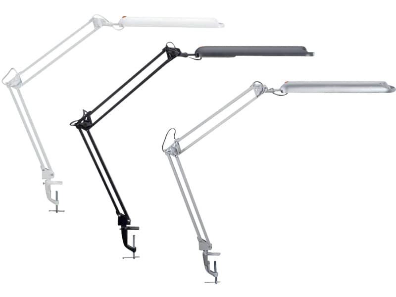Lampada da scrivania MAUL a risparmio energetico MAULaltantic con morsetto metallo nero G23 11 W - 8213590