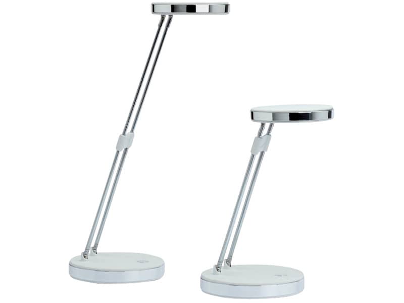 Lampada da scrivania a LED MAULpuck acciaio bianco 8201202
