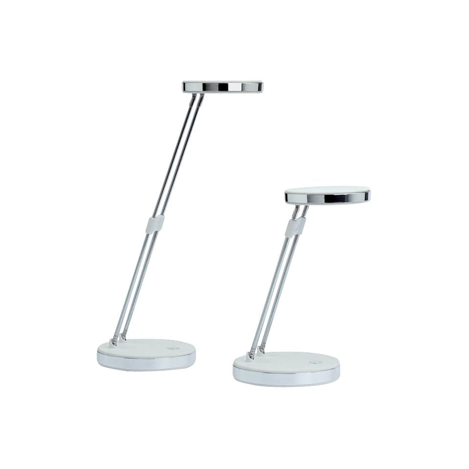 Lampada da scrivania a LED MAULpuck acciaio bianco 8201202