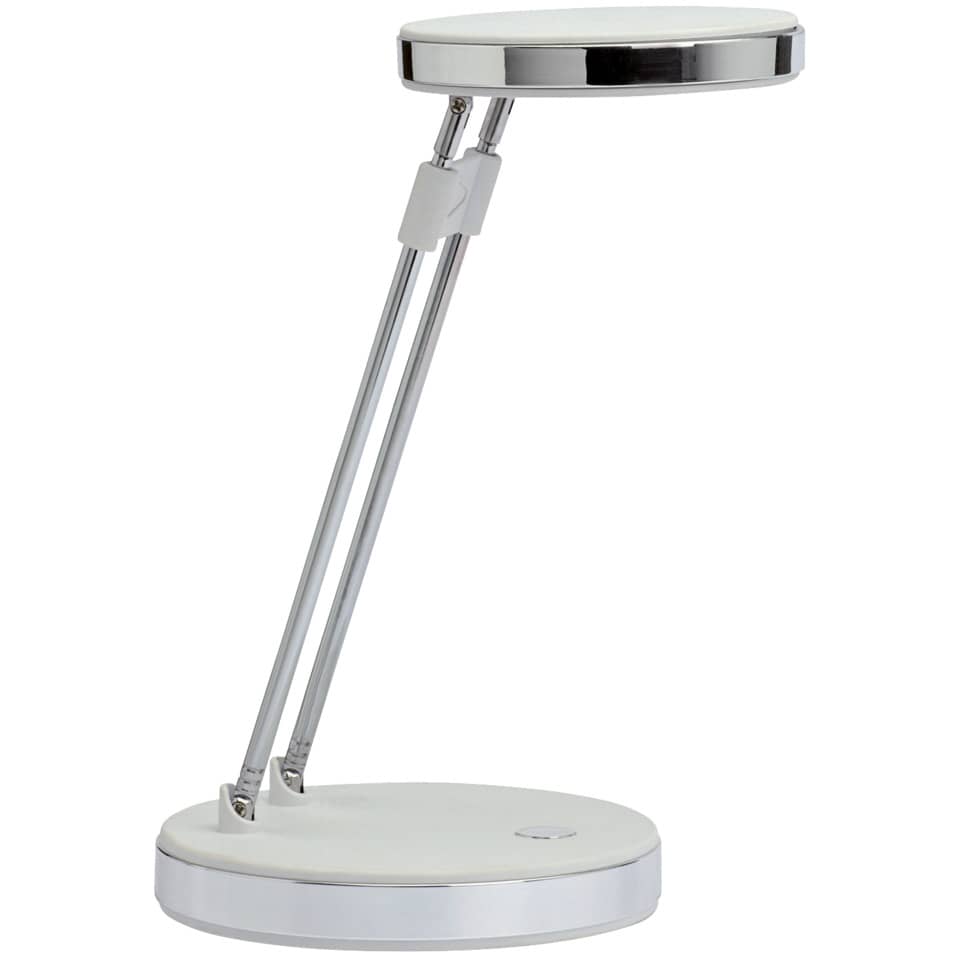 Lampada da scrivania a LED MAULpuck acciaio bianco 8201202