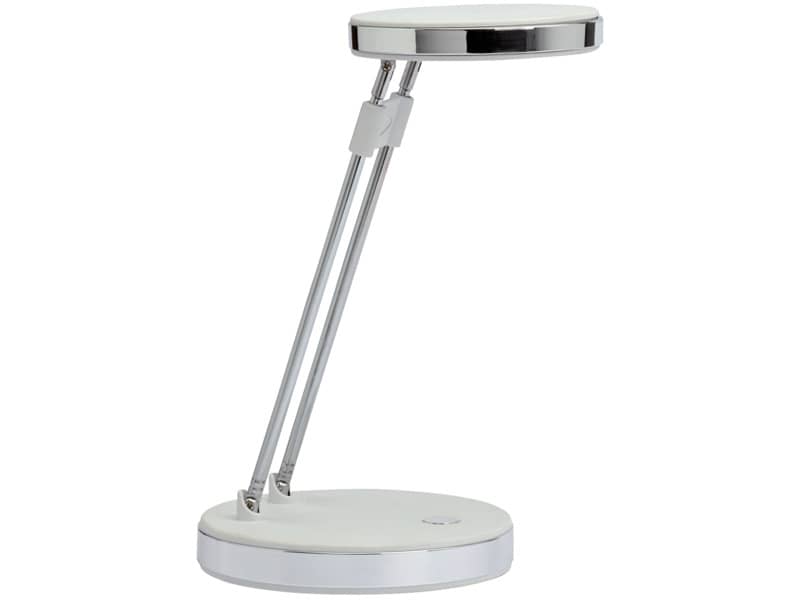 Lampada da scrivania a LED MAULpuck acciaio bianco 8201202