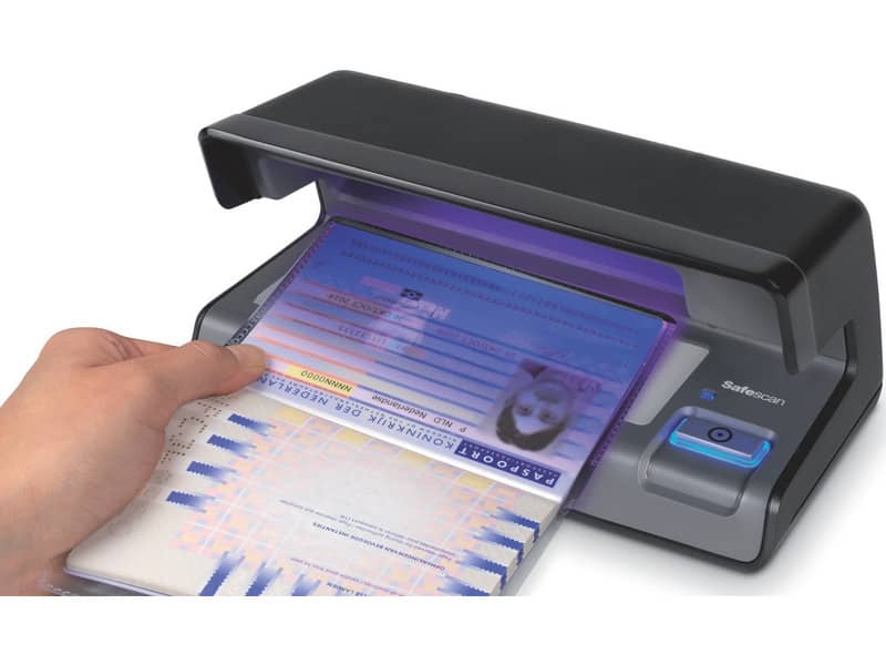 Verificatore banconote false Safescan 70 nero - luce bianca a Led 131-0398