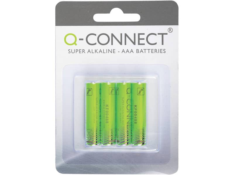 Batteria alcalina Q-Connect Micro 1.5 V AAA LR03 conf. da 4 - KF00488