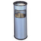 Posacenere Durable a colonna acciaio con sabbia e cestino base tonda H 62 x Ø 26 cm argento metallizzato - 333023