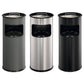 Posacenere Durable a colonna acciaio con sabbia e cestino base tonda H 62 x Ø 26 cm nero - 333001