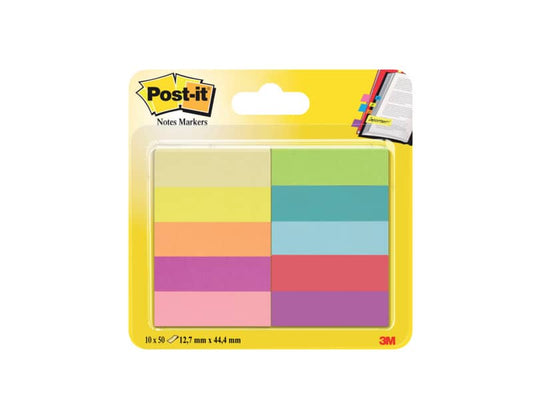 Segnapagina removibili in carta Post-it® Notes Markers assortiti 10 blocchetti da 50 fogli - 670-10AB-EU