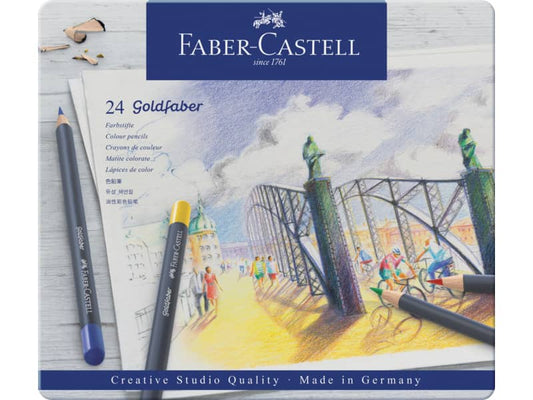 Matite colorate permanenti Goldfaber Faber-Castell 24 colori Con. 24 pezzi -114724