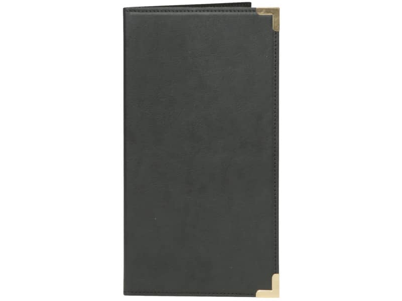 Portaconto Securit® Classic in similpelle 12x23 cm nero MC-CRBP-BL