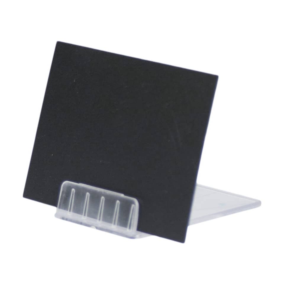 Supporti per targhe scrivibili Tag Securit® 4x6 cm nero confezione da 10 pezzi - TAG-HLD-TR