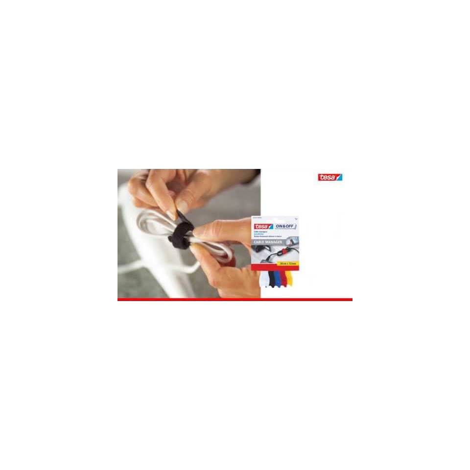 Nastro fermacavi tesa On & Off 12 mm x 20 cm colori misti conf. da 5 - 55236-00000-01