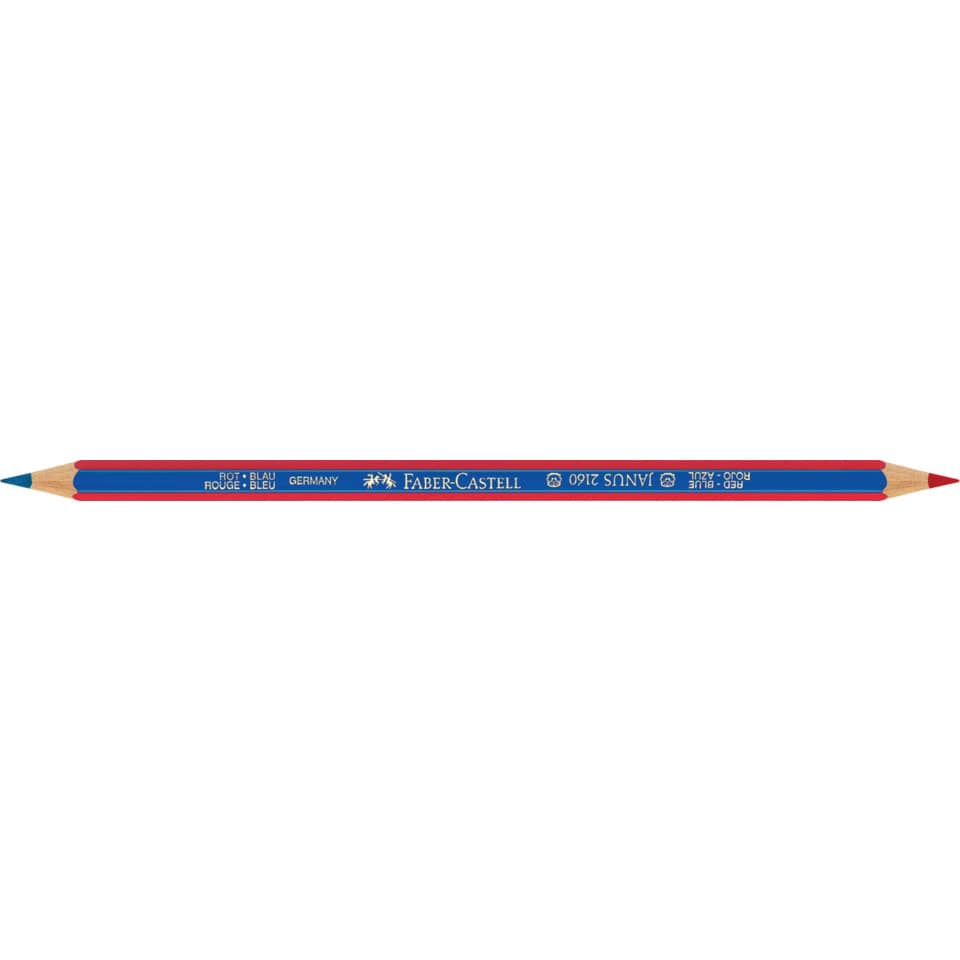 Matita bicolore Faber-Castell Janus 2160 B rossa e blu 116000