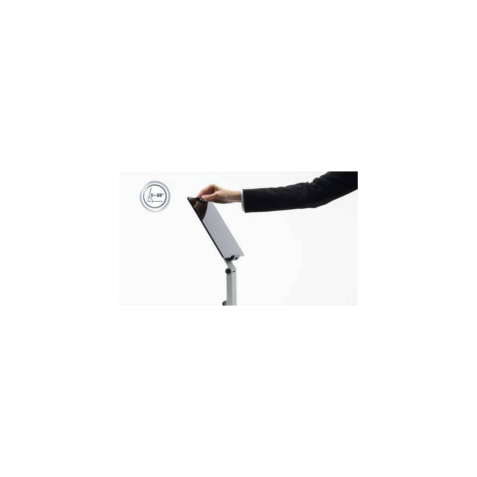 Porta tablet da pavimento DURABLE per tablet da 7" a 13" argento metallizzato 27x27x121,5cm - 893223