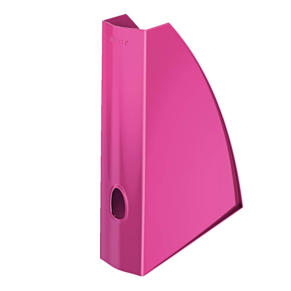 Portariviste Leitz WOW in polistirolo A4 fucsia metallizzato 7,5x25,8x31,2 cm - 52771023