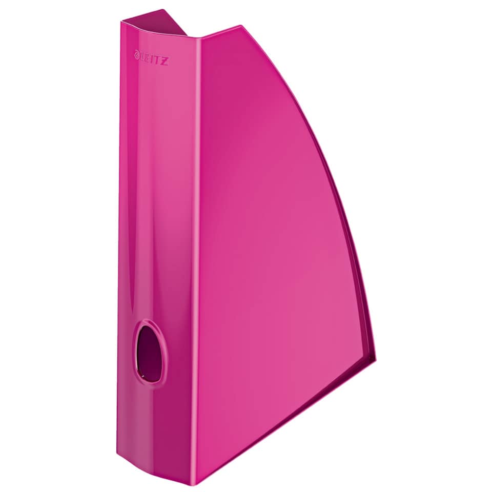 Portariviste Leitz WOW in polistirolo A4 fucsia metallizzato 7,5x25,8x31,2 cm - 52771023