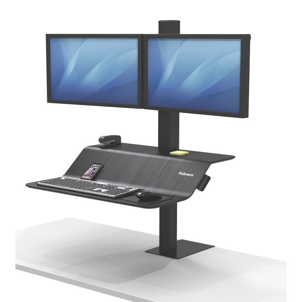 Postazione di lavoro Fellowes Lotus™ VE Sit-Stand - Doppia nero 8082001