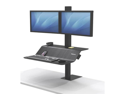 Postazione di lavoro Fellowes Lotus™ VE Sit-Stand - Doppia nero 8082001