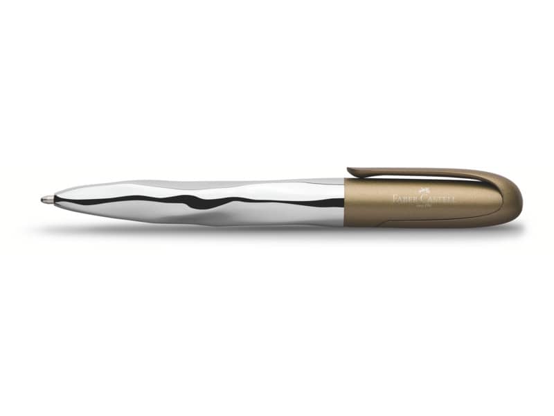Penna a sfera Faber-Castell N'Ice Metallic XB verde oliva 149608