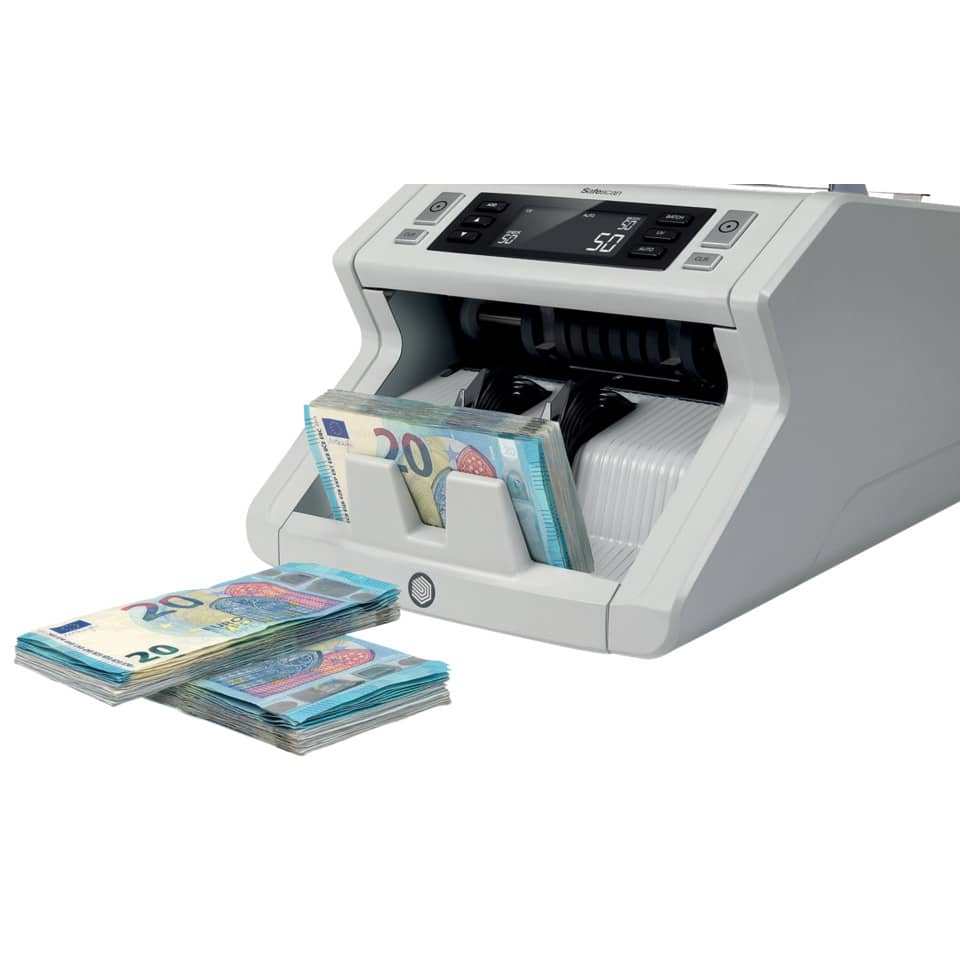 Contabanconote Safescan 2210 fino a 1000 banconote al minuto grigio - 2 controlli anti contraffazioni - 115-0512