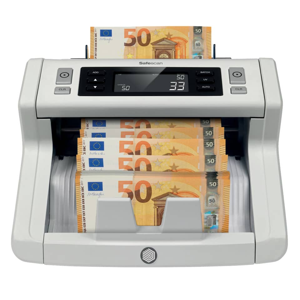 Contabanconote Safescan 2210 fino a 1000 banconote al minuto grigio - 2 controlli anti contraffazioni - 115-0512