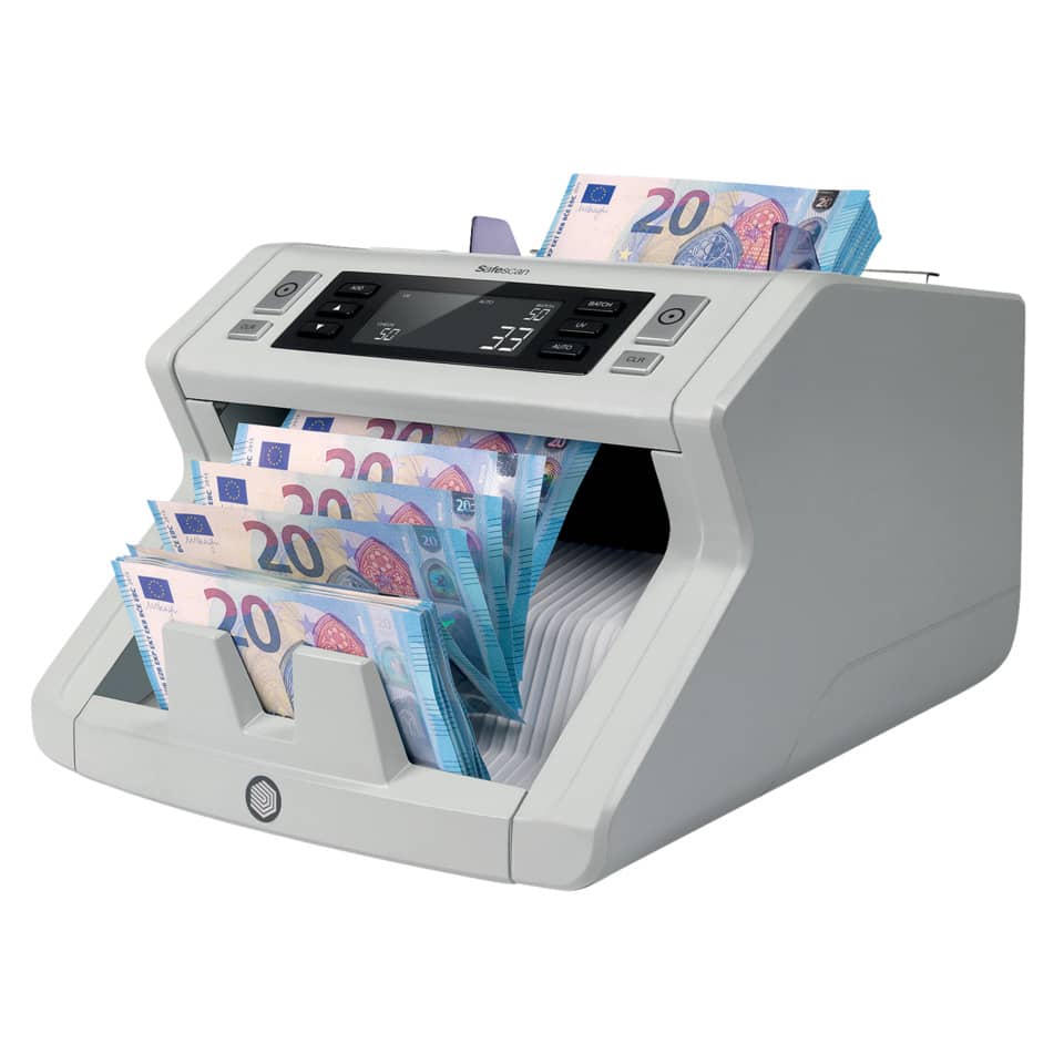 Contabanconote Safescan 2210 fino a 1000 banconote al minuto grigio - 2 controlli anti contraffazioni - 115-0512