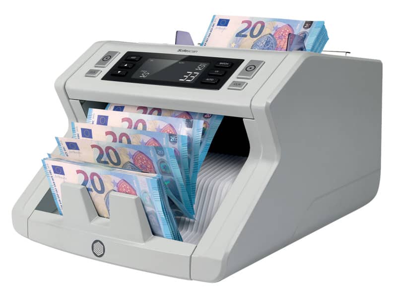 Contabanconote Safescan 2210 fino a 1000 banconote al minuto grigio - 2 controlli anti contraffazioni - 115-0512