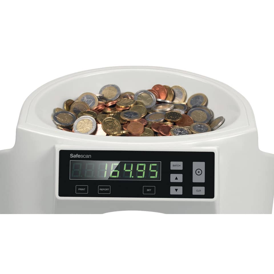 Conta e dividi monete Safescan 1250 fino a 500 monete grigio 113-0547