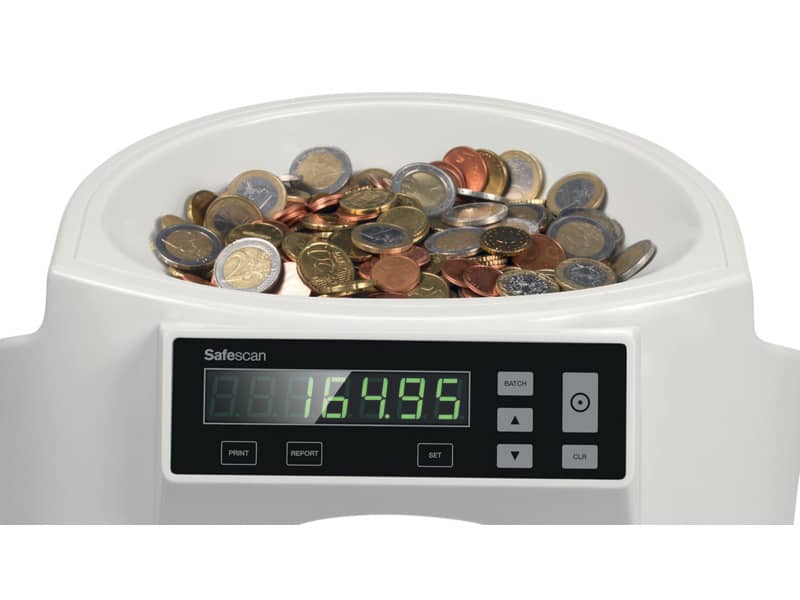 Conta e dividi monete Safescan 1250 fino a 500 monete grigio 113-0547