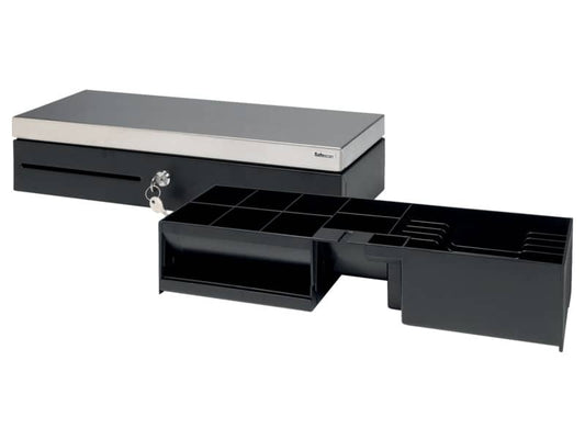 Cassetto portadenaro FLIP TOP Safescan SD-4617S in metallo grigio/nero 132-0498