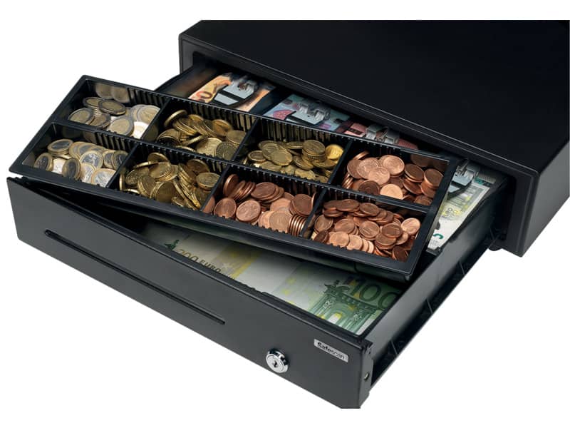Cassetto portadenaro Safescan LD-4141 in metallo/plastica nero 132-0423