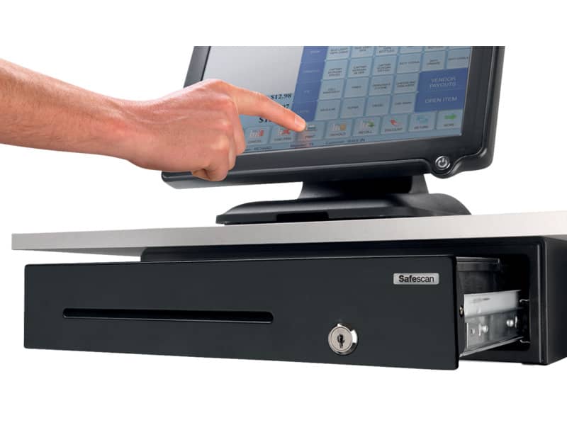 Cassetto portadenaro Safescan LD-4141 in metallo/plastica nero 132-0423