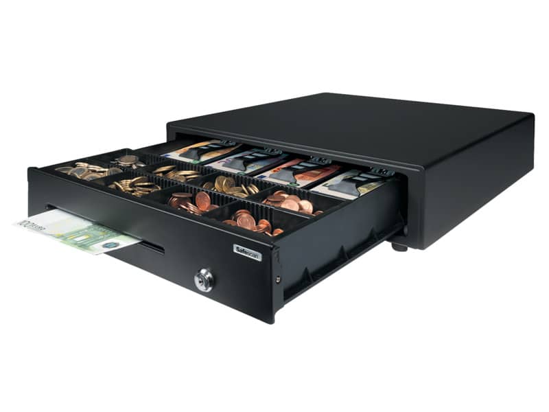 Cassetto portadenaro Safescan LD-4141 in metallo/plastica nero 132-0423