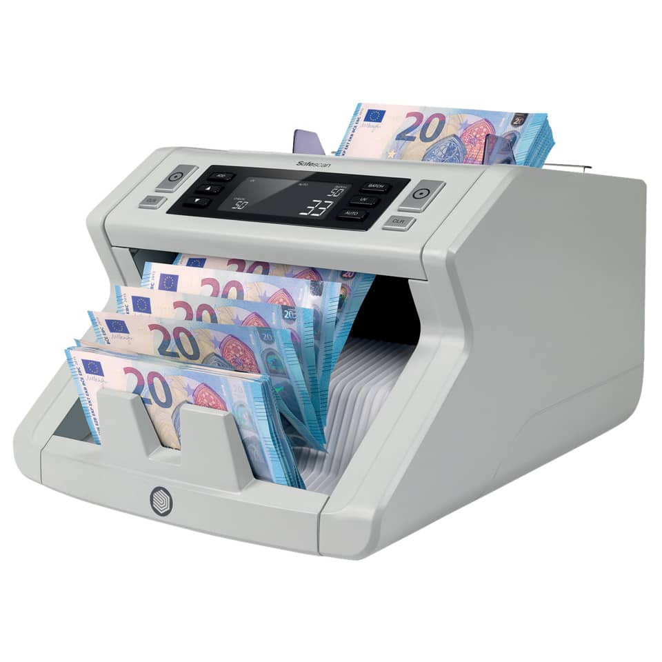 Contabanconote Safescan 2250 fino a 1000 banconote al minuto grigio - 3 controlli anti contraffazioni - 115-0513