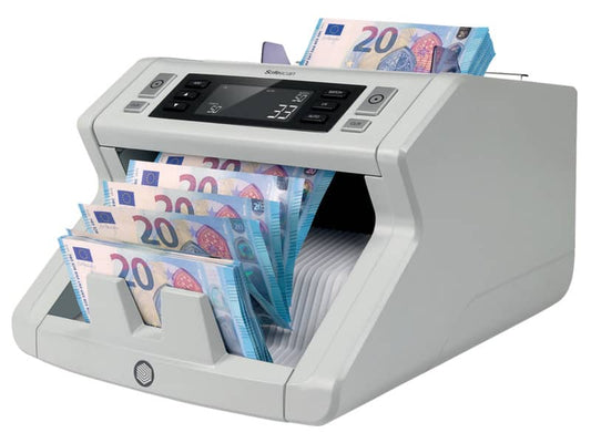 Contabanconote Safescan 2250 fino a 1000 banconote al minuto grigio - 3 controlli anti contraffazioni - 115-0513