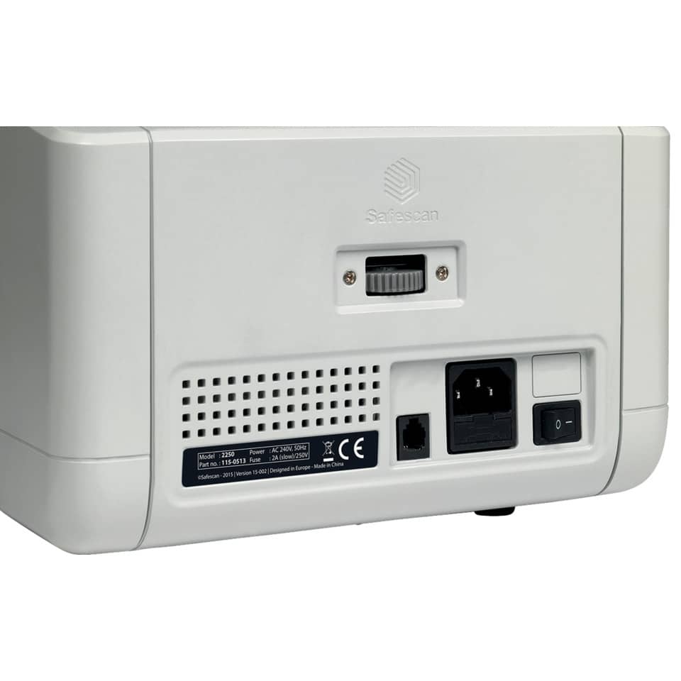 Contabanconote Safescan 2250 fino a 1000 banconote al minuto grigio - 3 controlli anti contraffazioni - 115-0513
