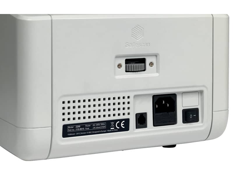 Contabanconote Safescan 2250 fino a 1000 banconote al minuto grigio - 3 controlli anti contraffazioni - 115-0513