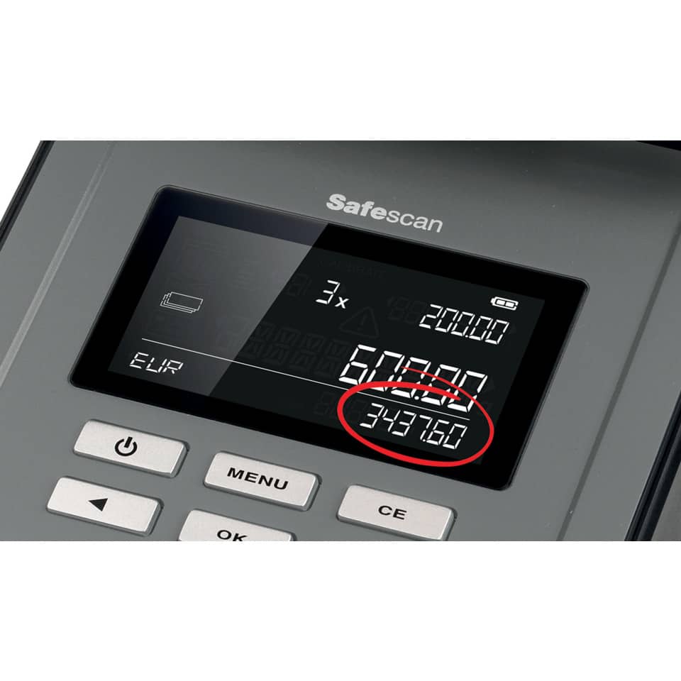 Bilancia conta denaro Safescan 6165 nero  131-0573
