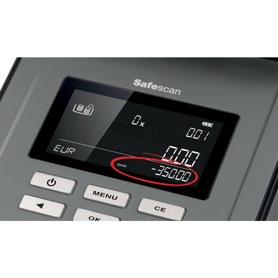 Bilancia conta denaro Safescan 6165 nero  131-0573