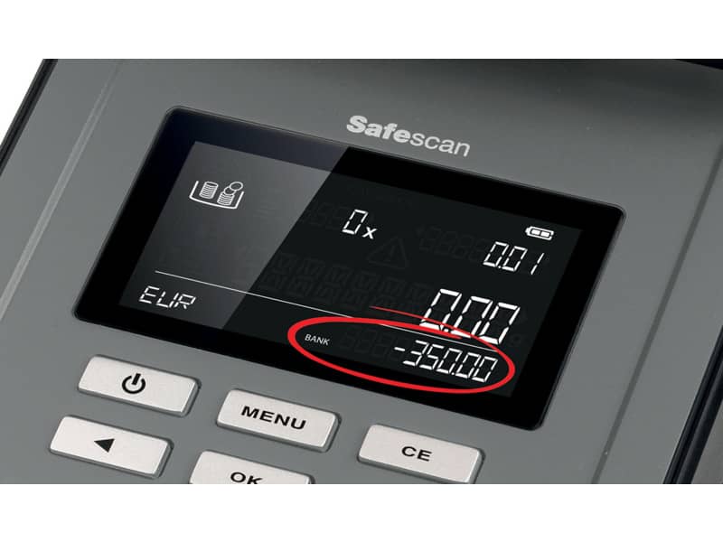 Bilancia conta denaro Safescan 6165 nero  131-0573