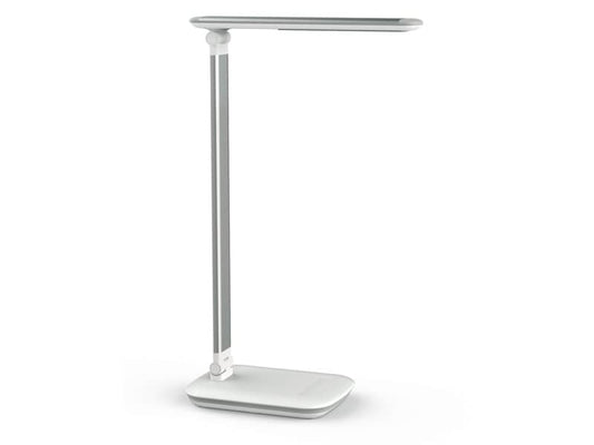 Lampada da scrivania MAUL a LED MAULjazzy, dimmerabile alluminio bianco 8 W, 410 Lm, 3000K - 8201802